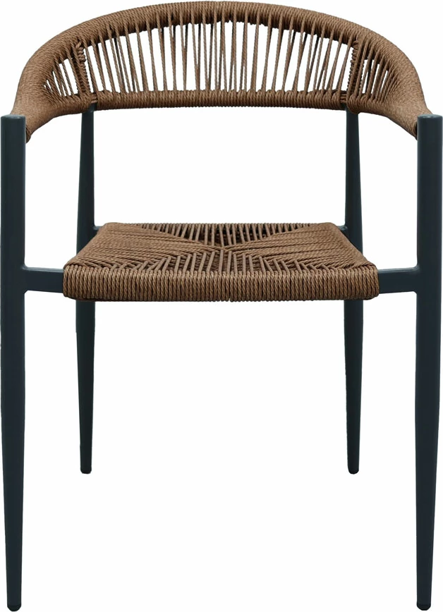 Karrige Carla, ngjyrë e zezë dhe arre, 56x59x78