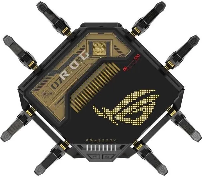 Router Asus GT-BE98 Edition 20, Wi-Fi 7, 4 bërthama, 2048MB RAM, 256MB Flash, i zi