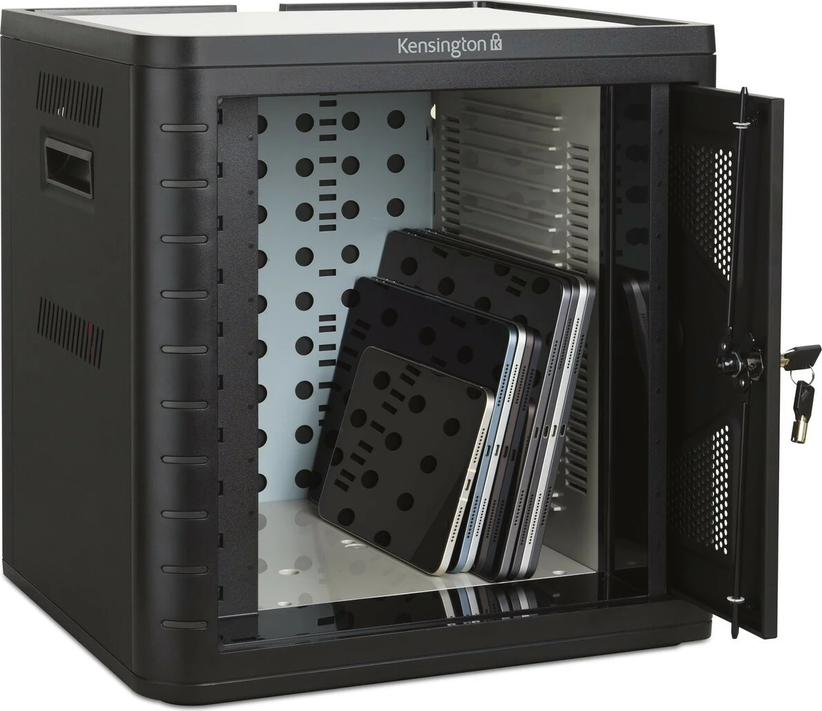 Kabinet karikues Kensington Charging Cabinet USB-C, i zi