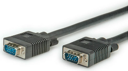 Kabllo VGA ROLINE HD15, 2 m, mashkull-mashkull, e zezë