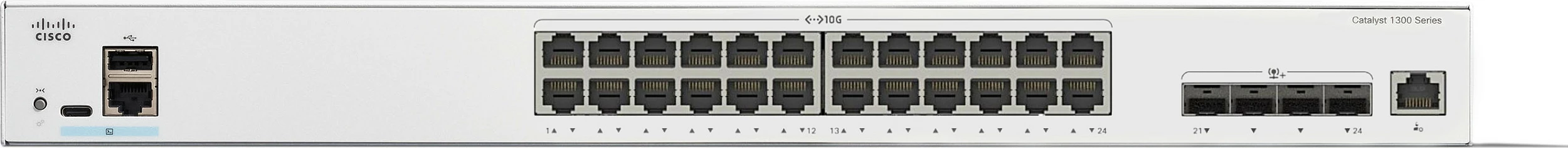 Switch Cisco Catalyst C1300-24XT, Managed, L2/L3, rack mounting