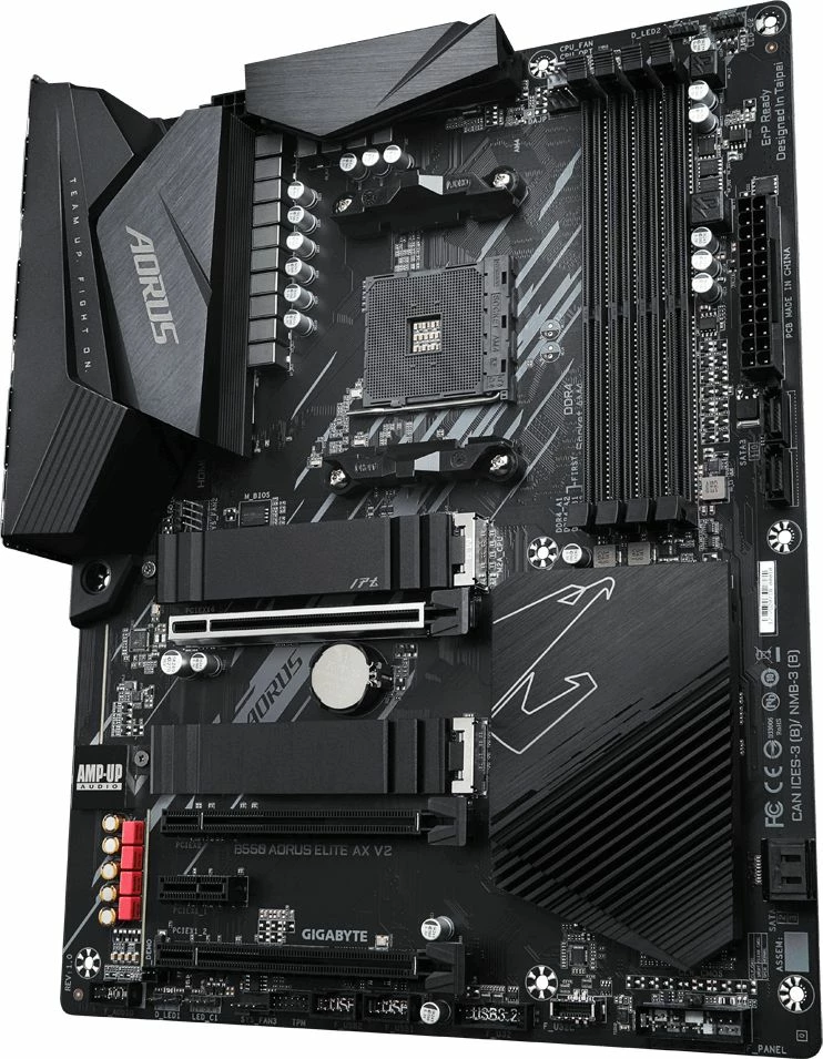 Pllakë amë Gigabyte B550 AORUS ELITE AX V2, ATX, DDR4 128GB, Wi‑Fi AX/Bluetooth, 2.5GbE
