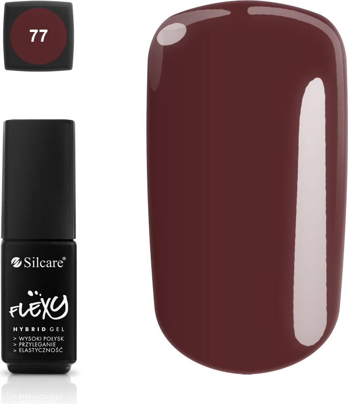 Llak për thonj Silcare Flexy Hybrid Gel 77 për femra 4.5g