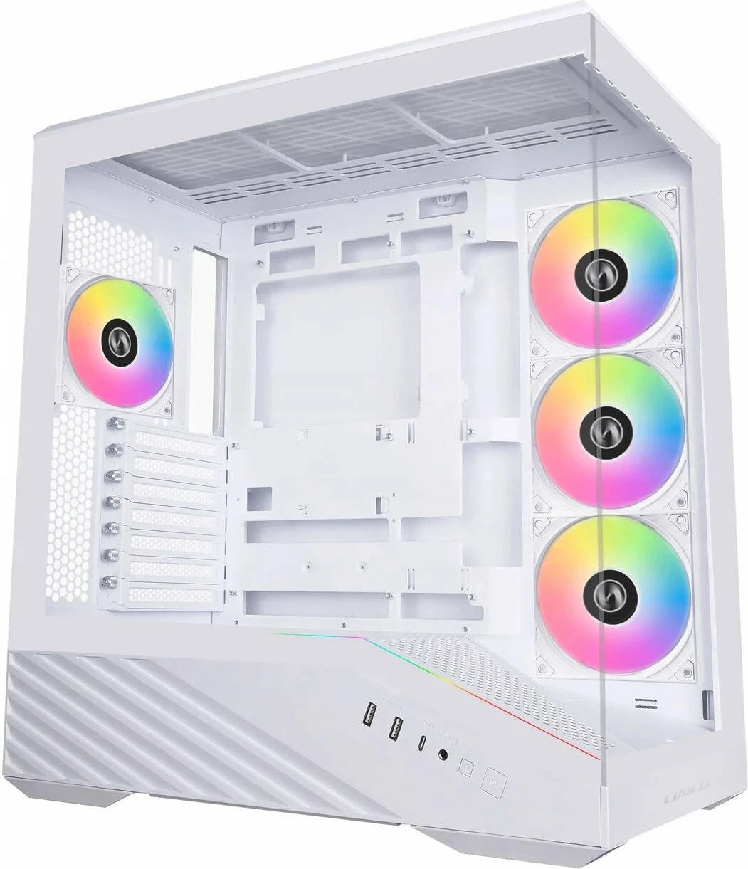 Kasë Lian Li Vector V100 ARGB (G99.V100RW.00), Midi Tower ATX/e-ATX, USB-C, e bardhë