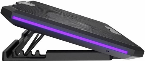 Stendë ftohëse për laptop Fury Gunbai G3 deri 17.3\", 2x120mm, RGB, 2xUSB 2.0, e zezë