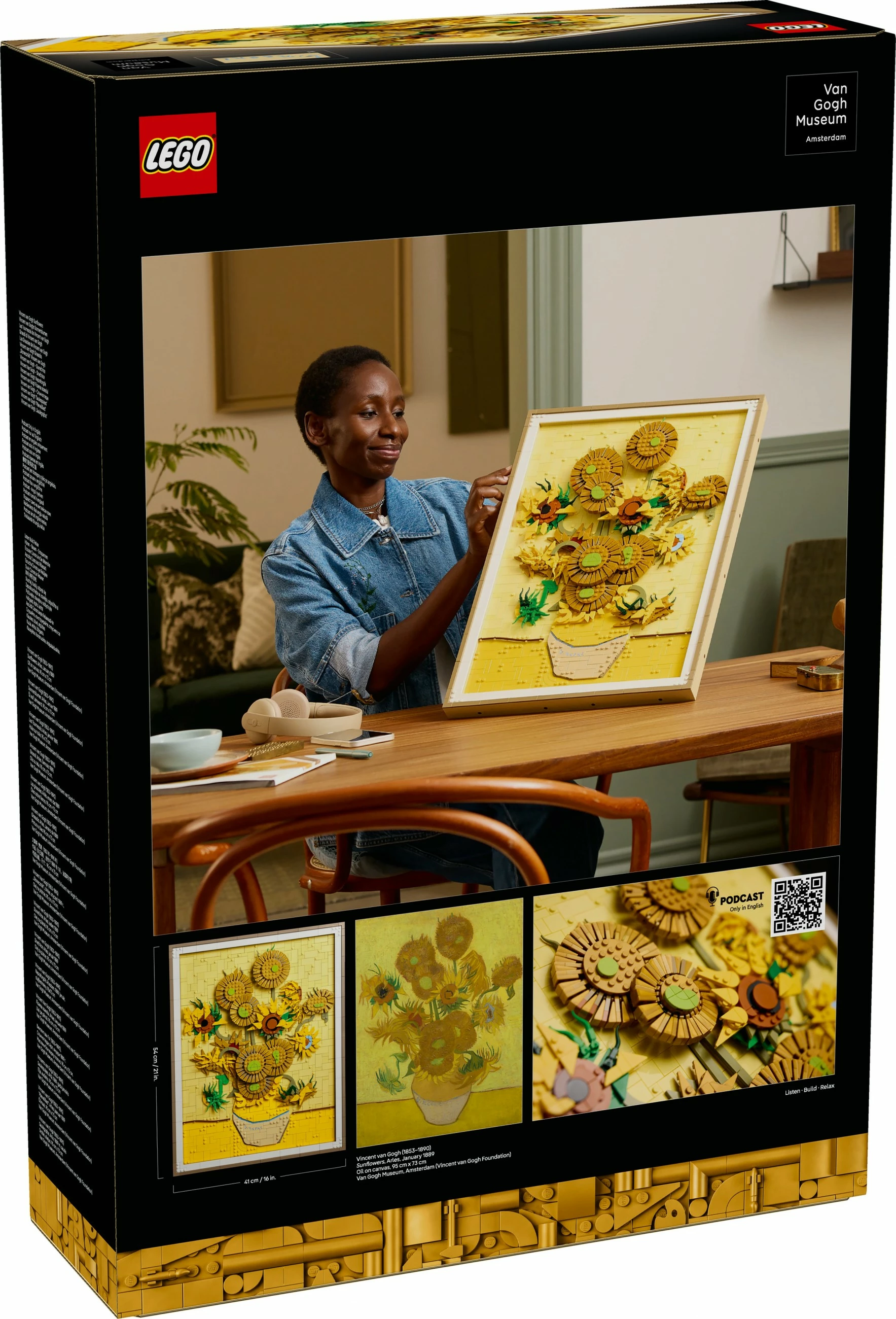 Set ndërtimi LEGO Art 31215 Vincent van Gogh Sunflowers, shumëngjyrësh