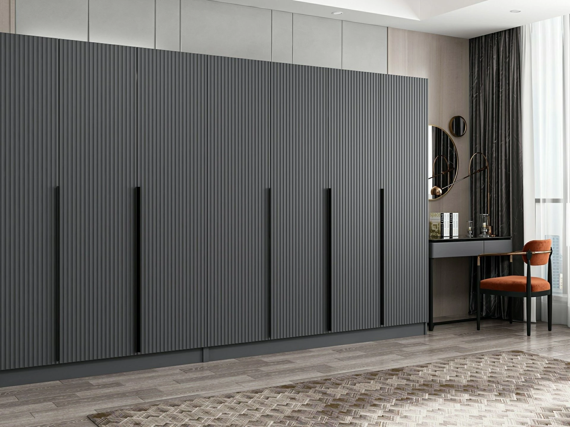 Dollap Skye Decor, anthracit, Kale Plus - 7779