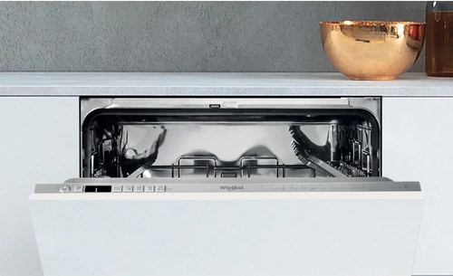 Enëlarëse e integrueshme plotësisht Whirlpool WI 7020 P, 14 sete, 60 cm, Argjendtë