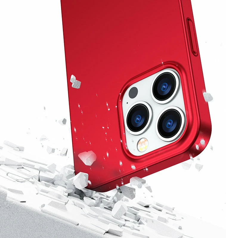 Mbështjellës Joyroom JR-BP928 për iPhone 13 Pro Max, 360 Full Case me xham të temperuar, Kuq