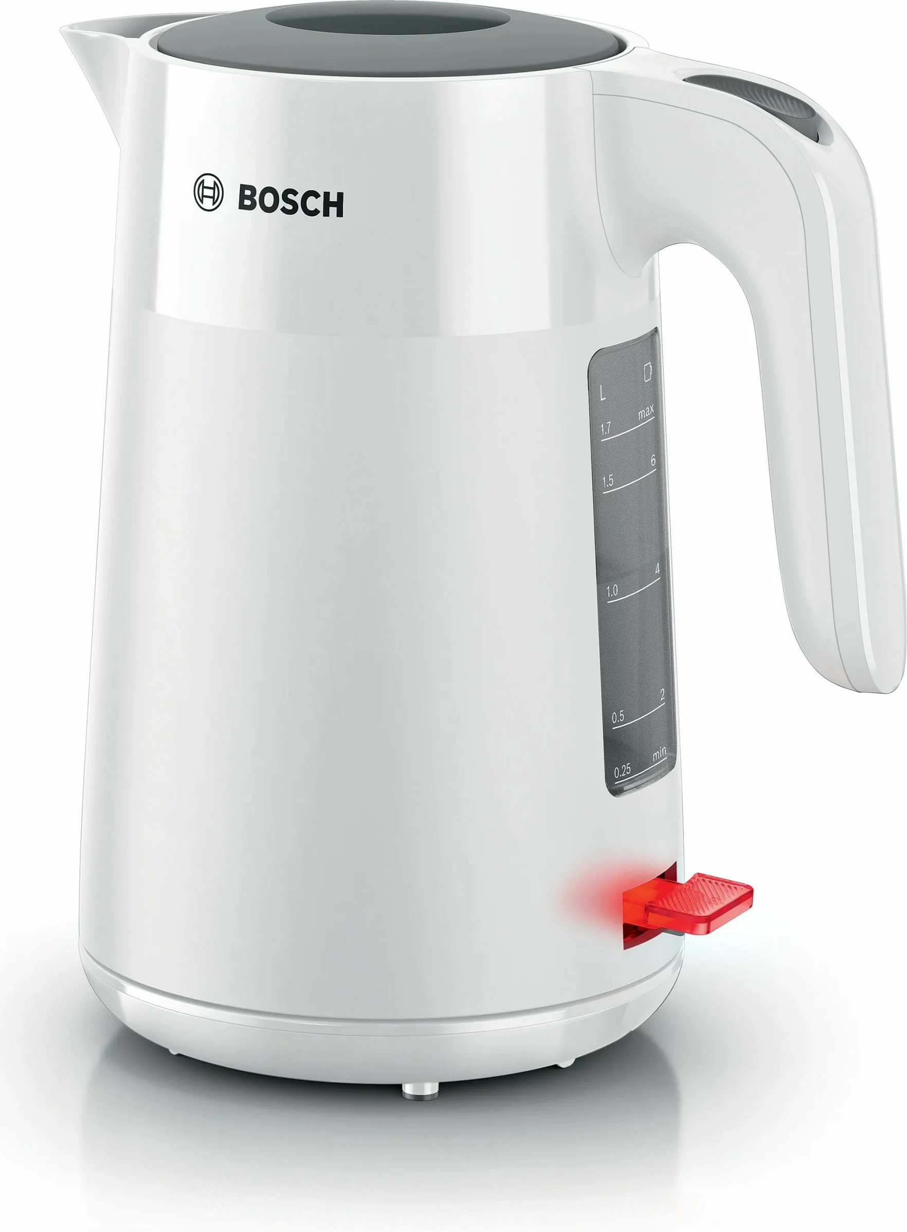 Çajnik Bosch TWK2M161, 1.7 L, 2400 W, Plastikë, Bardhë