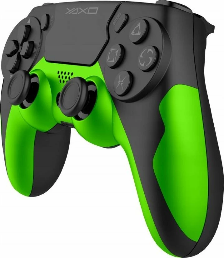 Gamepad Yaxo Hornet Fury YAX-GA-GC-004, wireless Bluetooth 4.0, për PS4/PS3/PC, bateri 600 mAh, me vibrim, i gjelbër