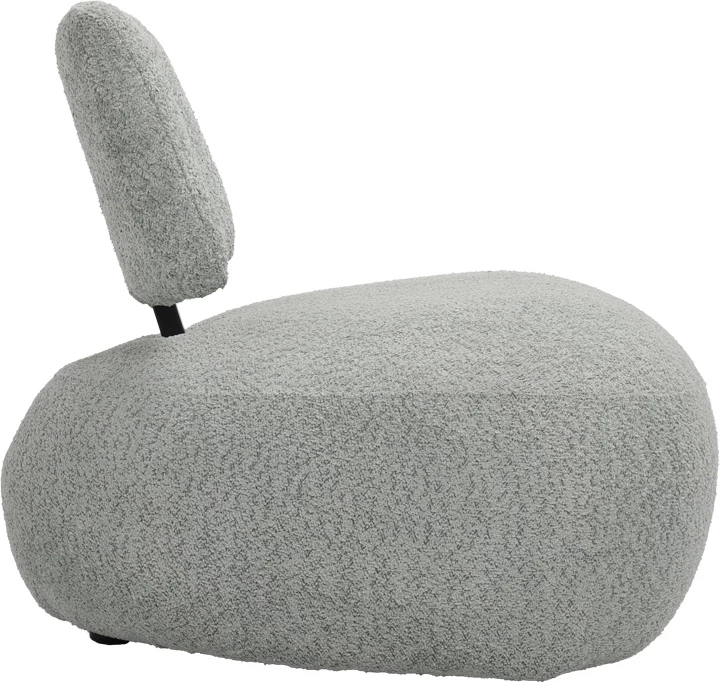 Karrige Stonie, stof bouclé, ngjyrë e gjelbër, 67x73x67cm