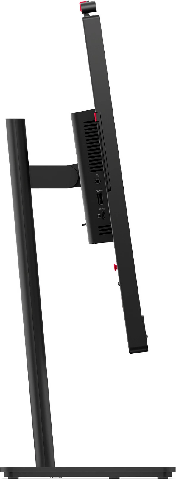 Monitor Lenovo ThinkVision T24-4v, 23.8", Full HD, kamerë+mikrofon+altoparlantë, USB hub, Eclipse Black