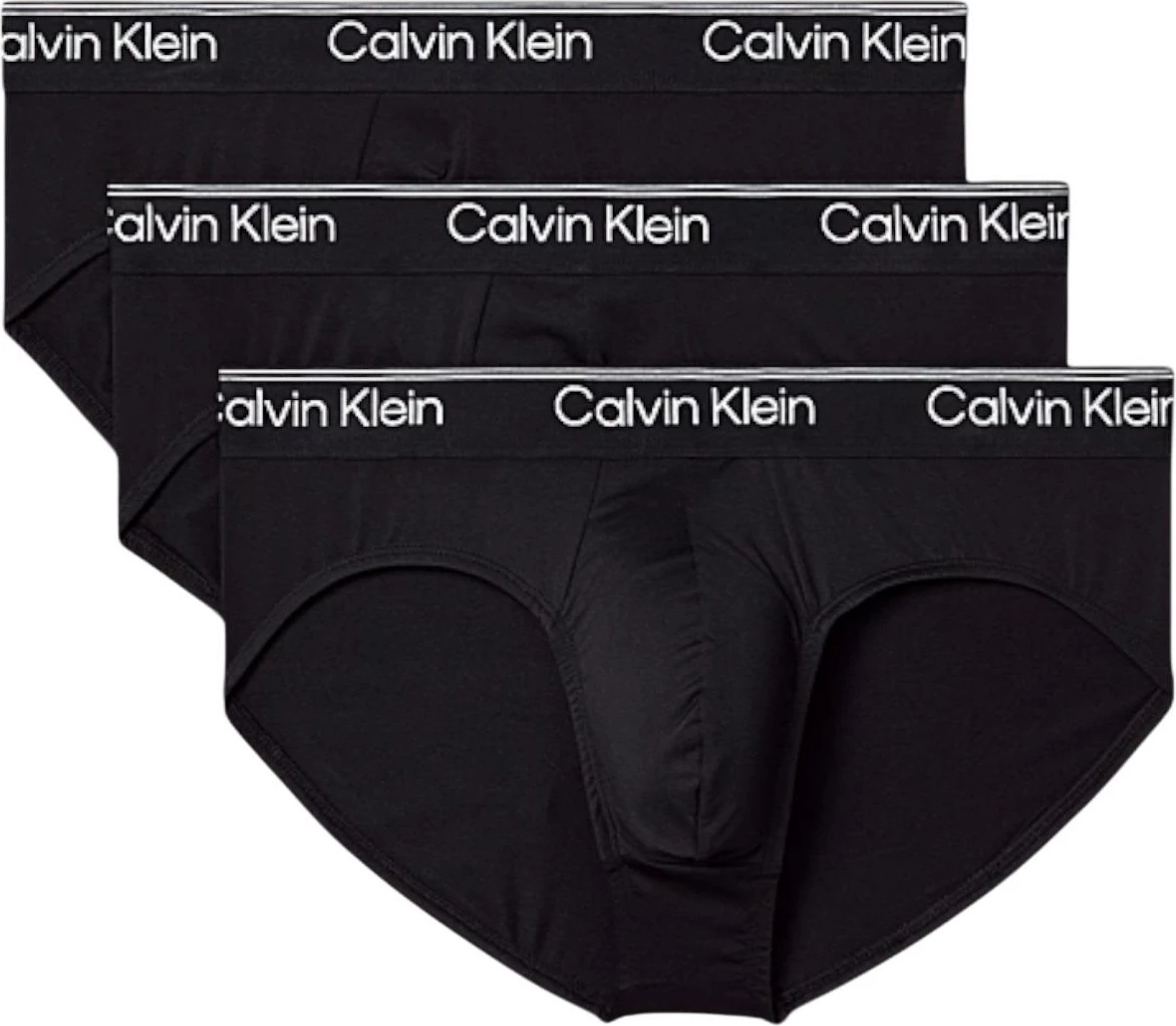 Të brendshme slip për meshkuj Calvin Klein Underwear HIP BRIEF 3PK LV00NB4408, të zeza