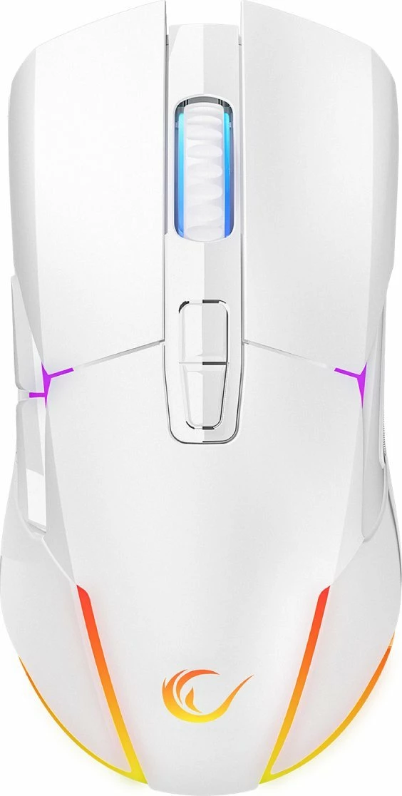 Maus Rampage Nova M4 NOVA M4-WHITE 800-4800 DPI RGB, i bardhë