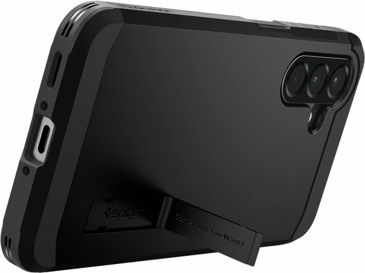 Mbështjellës Spigen Tough Armor për Samsung Galaxy A56 5G, mbrojtje MIL-STD, dy-pjesësh, matte, 1 copë, i zi
