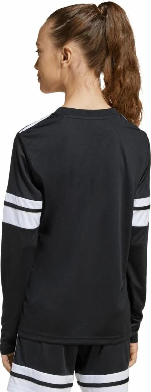Fanellë me mëngë të gjata për fëmijë adidas, e zezë dhe e bardhë [Madhësia: 140 cm]