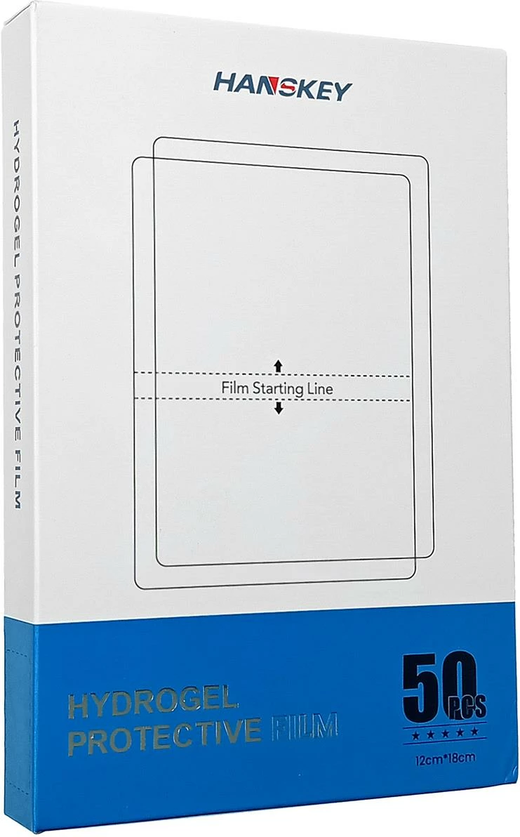 Folje hidrogel Hurtel për prerje me plotter CA310, 18x12cm, set 50 copë, transparente