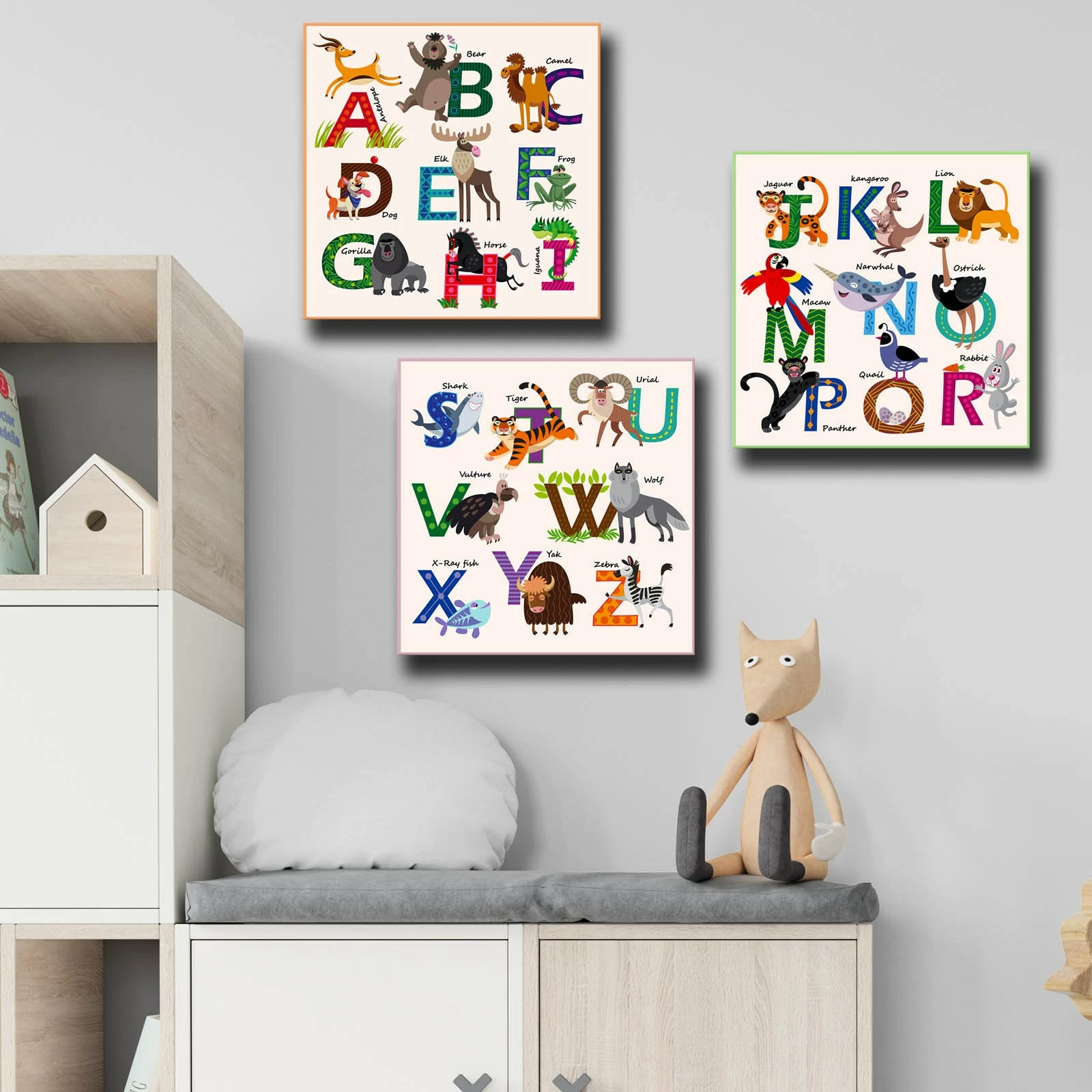 Pikturë dekorative në kanavacë (3 copë), Wallity, 3P2828COC-001