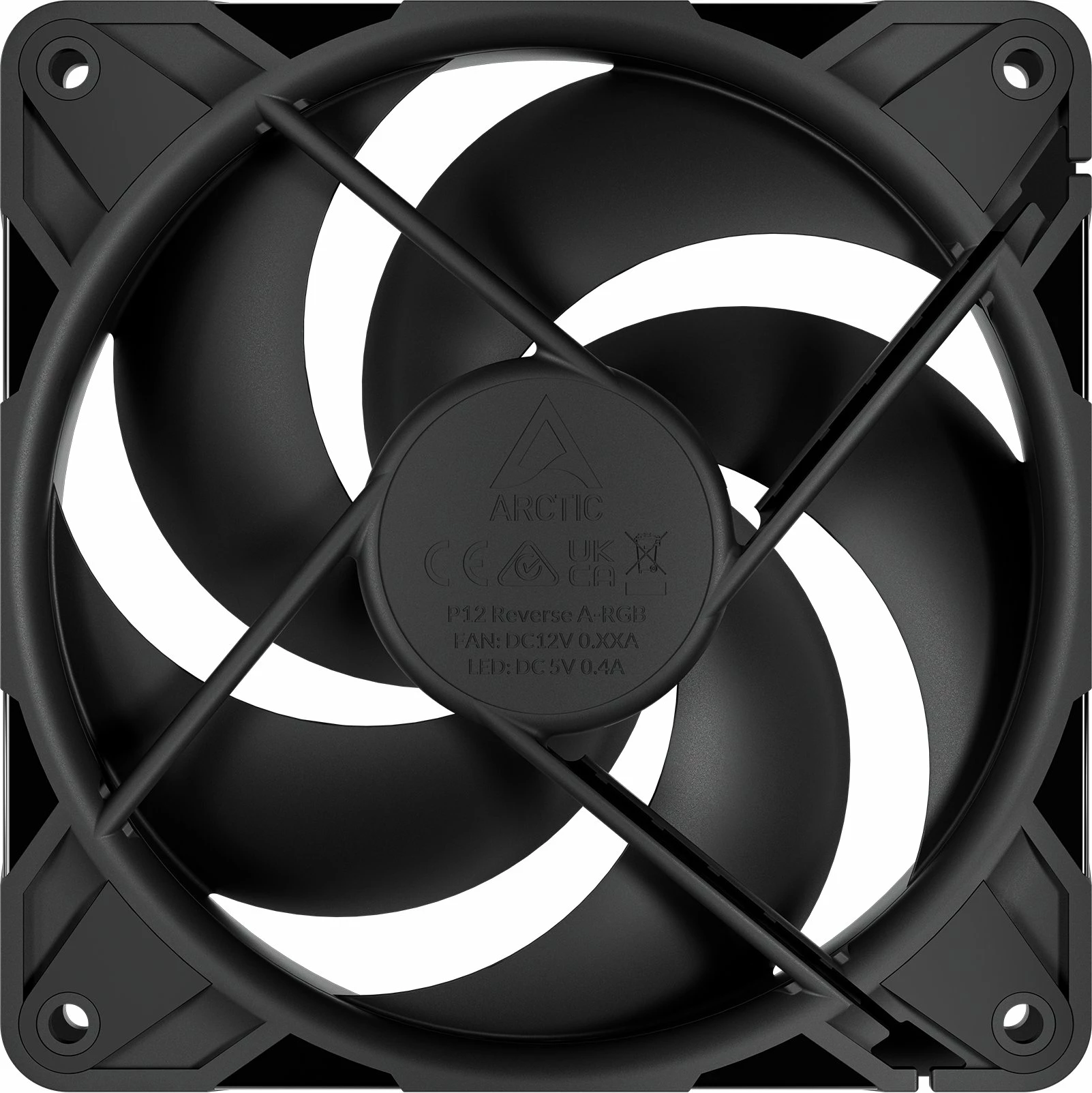 Ventilator kasë PC Arctic P12 Pro Reverse ACFAN00331A 120mm PWM 4-pin 3000rpm PST zi (1 copë)