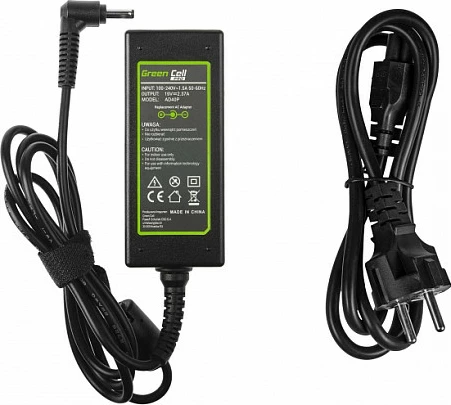 Adapter rryme për laptop Green Cell PRO 45W 19V 2.37A, për Asus R540/X200/X201E/X202E VivoBook F201E/S200E ZenBook UX31A/UX32V, i zi