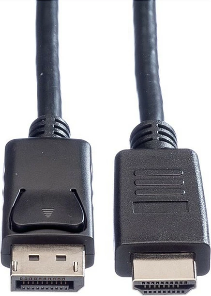 Kabllo DisplayPort në HDMI ROLINE DP-HDTV.1M, 1 m, Full HD, e zezë