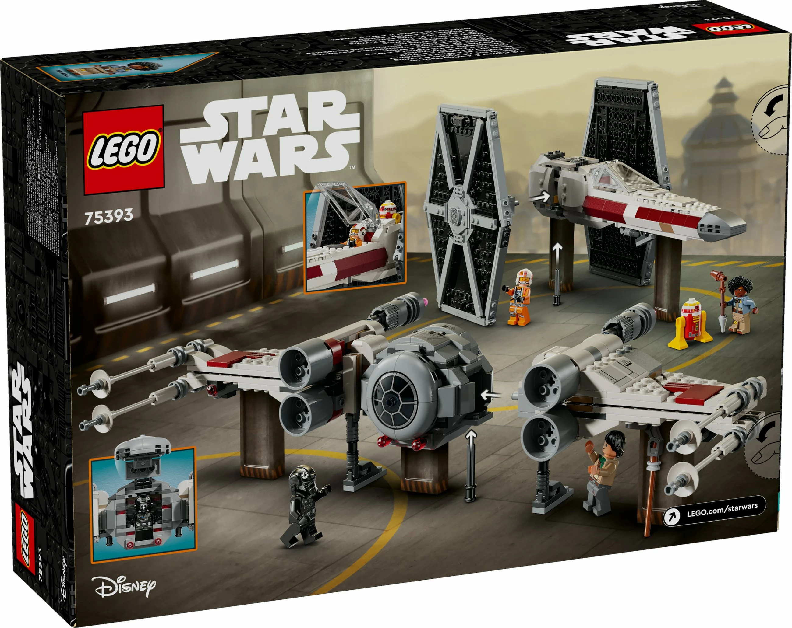 Set ndërtimi LEGO TIE Fighter & X-Wing Mash-up, 1063 copë, shumëngjyrësh