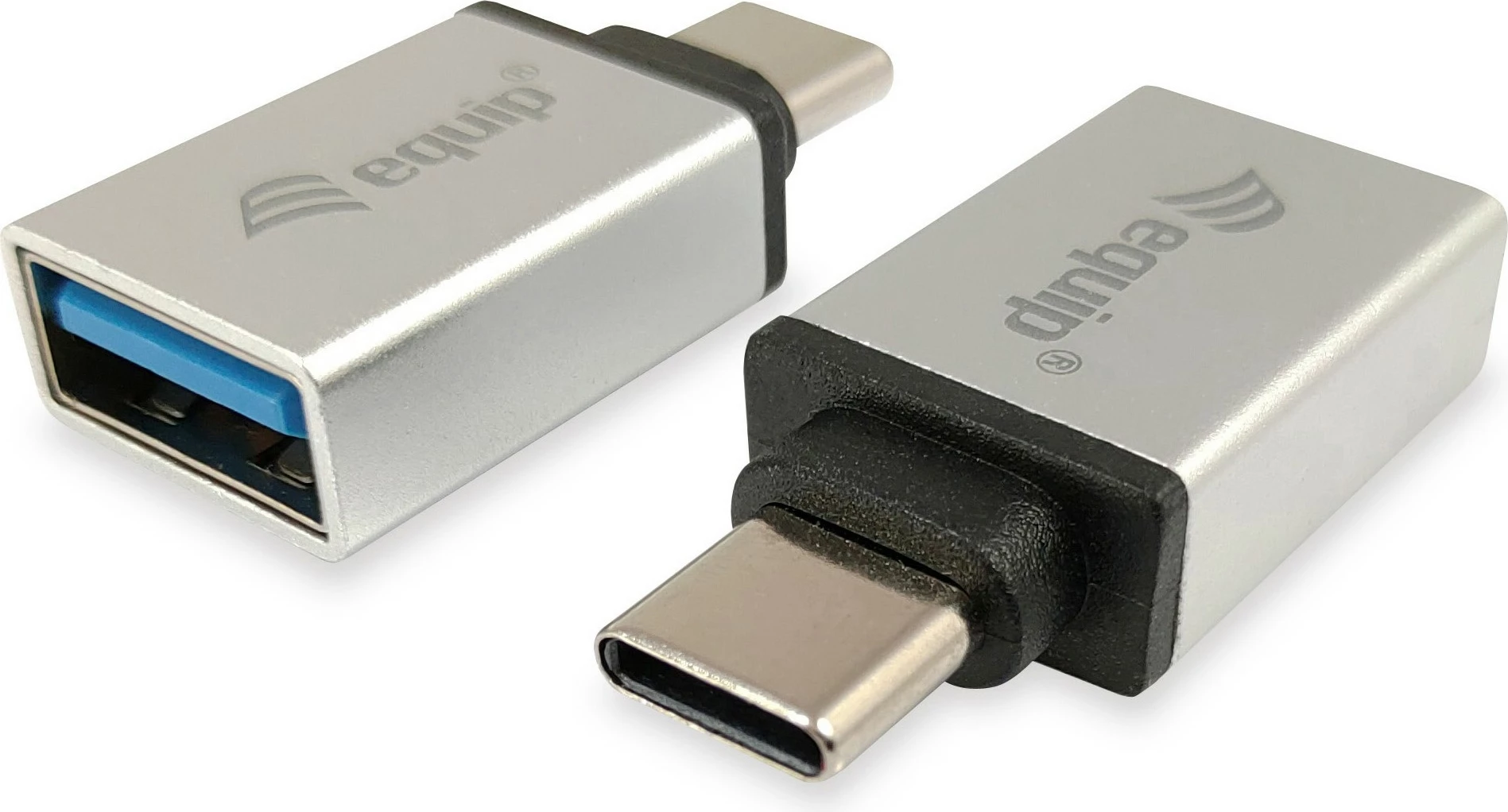 Adapter USB Type C në USB Type A Equip, 2 copë, argjendtë