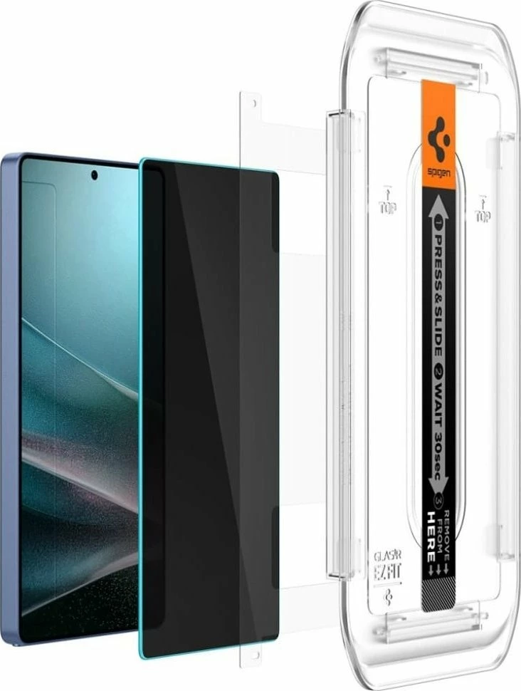 Xham mbrojtës privatësie Spigen Glas.tR "EZ Fit" HD për Galaxy S25 Ultra, 9H, 0.20 mm, 2 copë