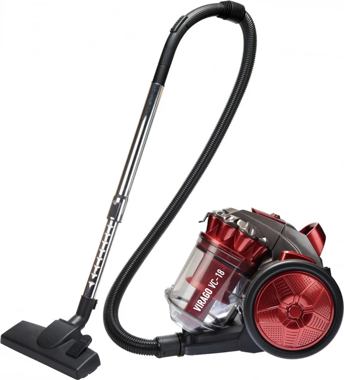 Fshesë elektrike pa qese Elit Virago VC18 900W, 3L, HEPA, e kuqe/zezë