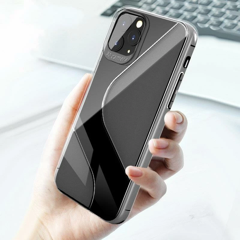 Mbështjellës Hurtel S-Case fleksibël për Huawei P40 Lite E, Transparent