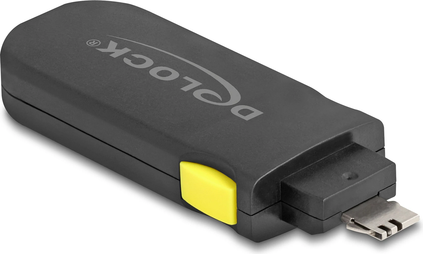 Set bllokues portash USB DeLOCK për USB Type-A, 4 copë + çelës, zi/verdhe