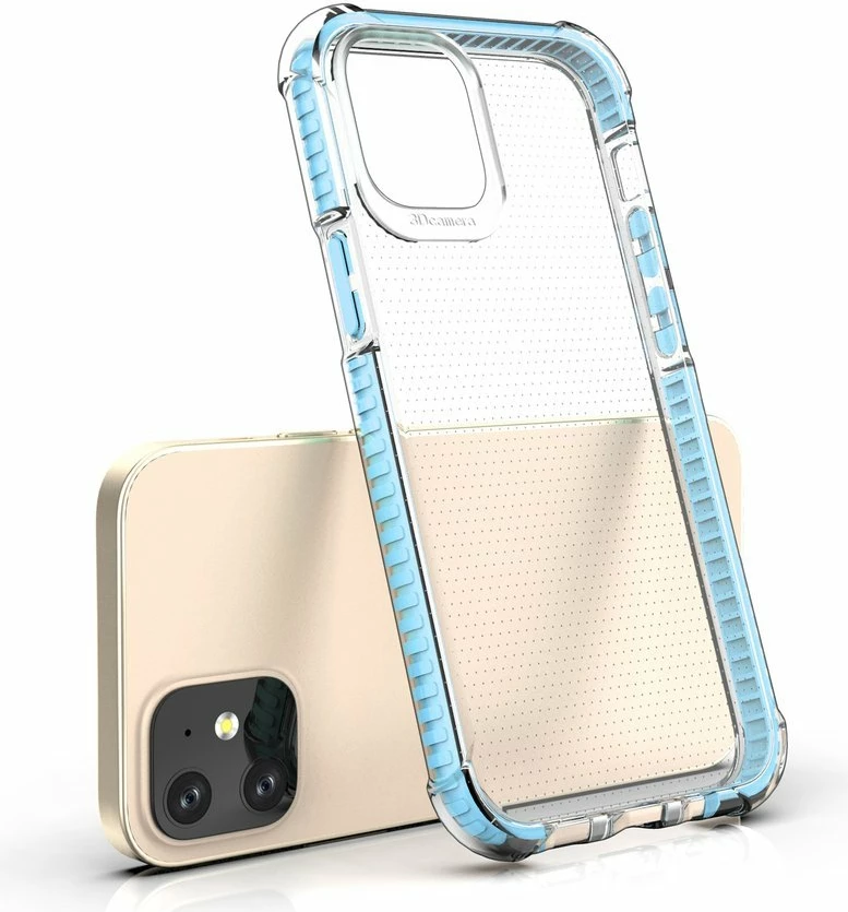 Mbështjellës Hurtel Spring Armor për iPhone 12 mini, TPU, kornizë e gjelbër