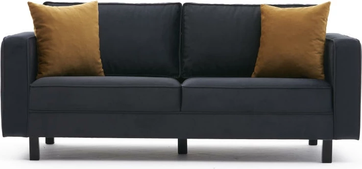 Divan dy-vendësh Atelier del Sofa, kadife Kale, antracit