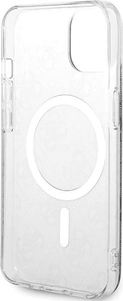 Mbështjellës Guess 4G MagSafe për iPhone 15 Plus / 14 Plus, i zi
