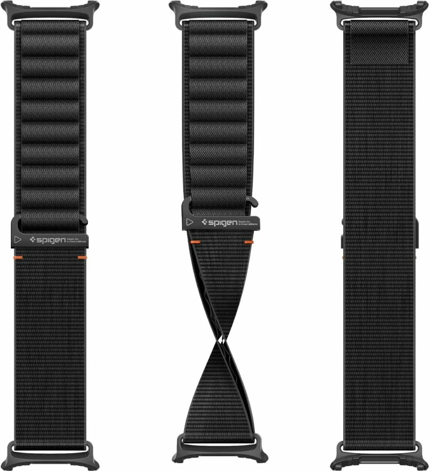 Rrip najloni Spigen WBF1 për Samsung Galaxy Watch Ultra 47mm, 147-215 mm, i zi, 1 copë