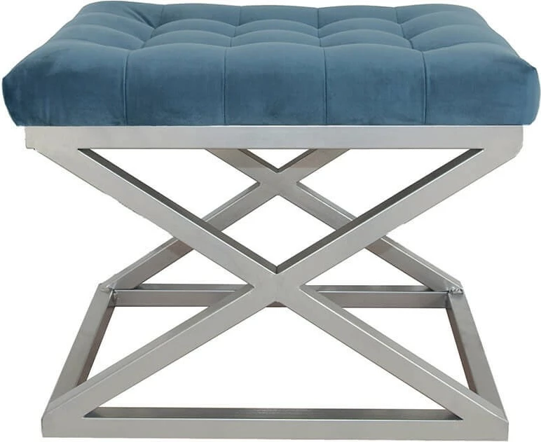 Puf Atelier del Sofa, kapraz, argjend dhe kaltër