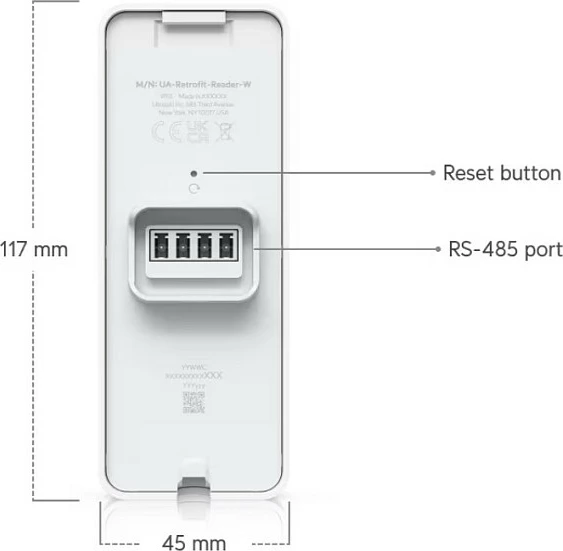 Lexues aksesi Ubiquiti UniFi UA-Retrofit-Reader-W, i bardhë
