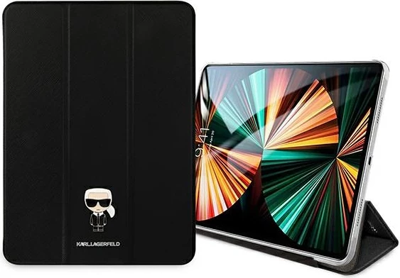 Mbështjellës tablet Karl Lagerfeld KLFC12OKMK për iPad Pro 12.9" (2021), lëkurë ekologjike, i zi