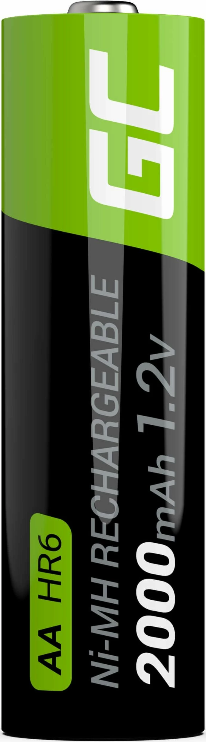 Bateri rikarikueshme Green Cell GR06 AA/R6 2000mAh 1.2V NiMH, 2 copë
