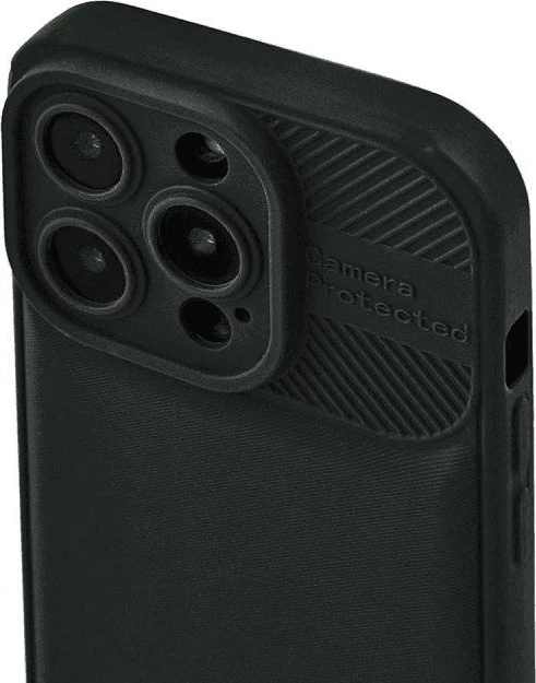 Mbështjellës silikoni HAVANA për Xiaomi Redmi 12C, rezistent ndaj goditjeve, teksturë karbon, i zi mat