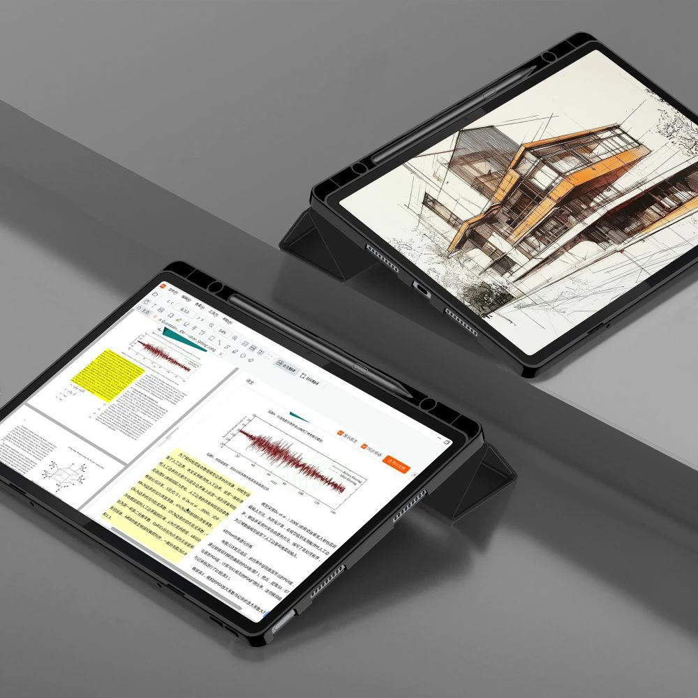 Mbështjellës tablet Tech-Protect SC Pen Case për Lenovo Idea Tab Pro / Pro MT 12.7 TB-373, i zi