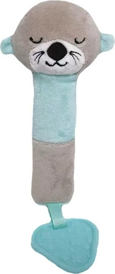 Lodër zëri pelushi TULILO kastor, 17 cm, azure/bezhë