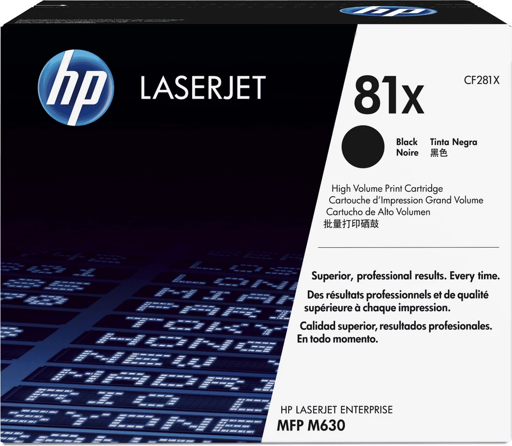 Toner HP 81X CF281X kapacitet i lartë 25000 faqe, i zi