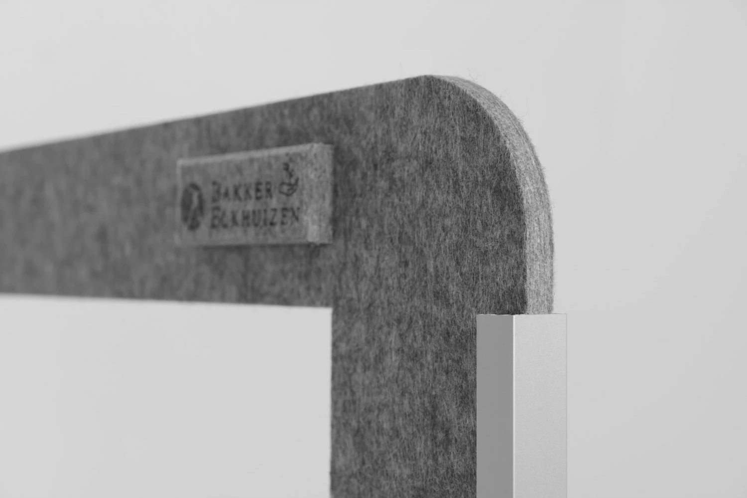 Ndarëse zyre BakkerElkhuizen BE Safety Screen W180H60 me dritare akrilike gri