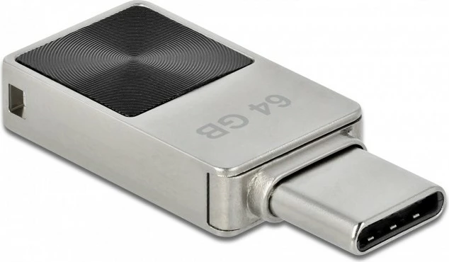 USB stick DeLOCK 64GB USB-C, metal, argjend