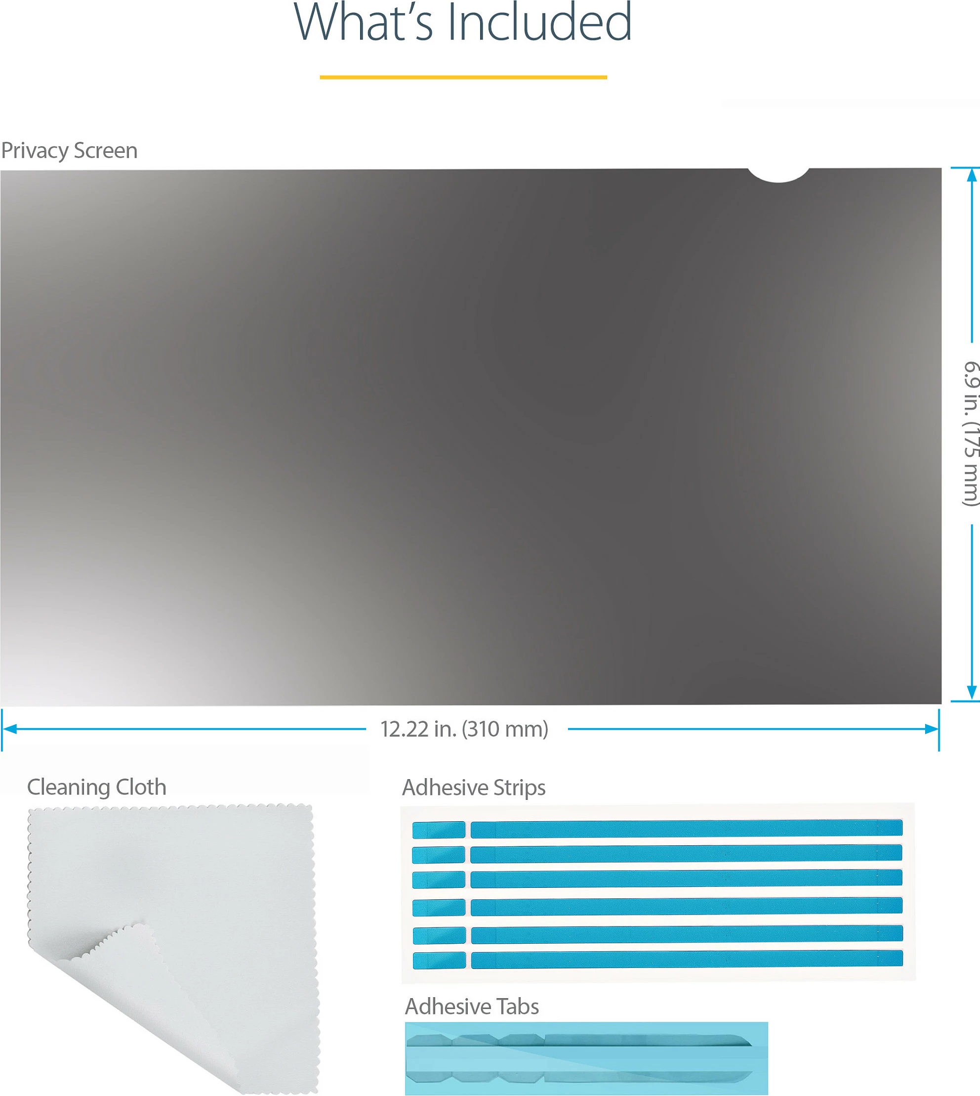 Filtër privatësie për ekran laptopi StarTech 14" 16:9, anti-reflektim, reduktim drite blu 51%, matte/glossy, e zezë