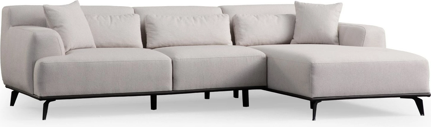 Kënd-sofë Atelier del Sofa, Jaguar Corner L2-Chl, e bardhë