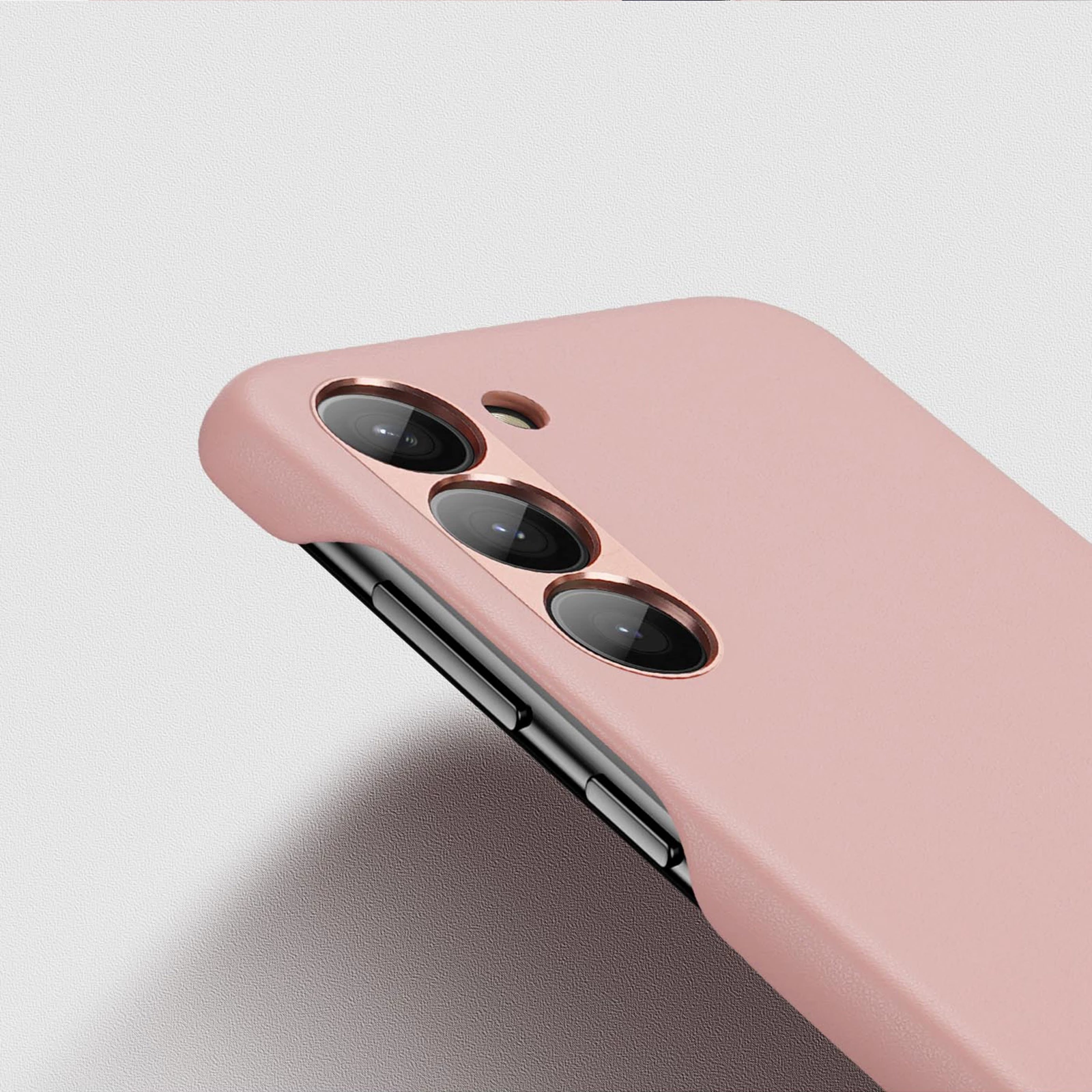 Mbështjellës Dux Ducis Grit për Samsung Galaxy S23+, lëkurë ekologjike, rozë