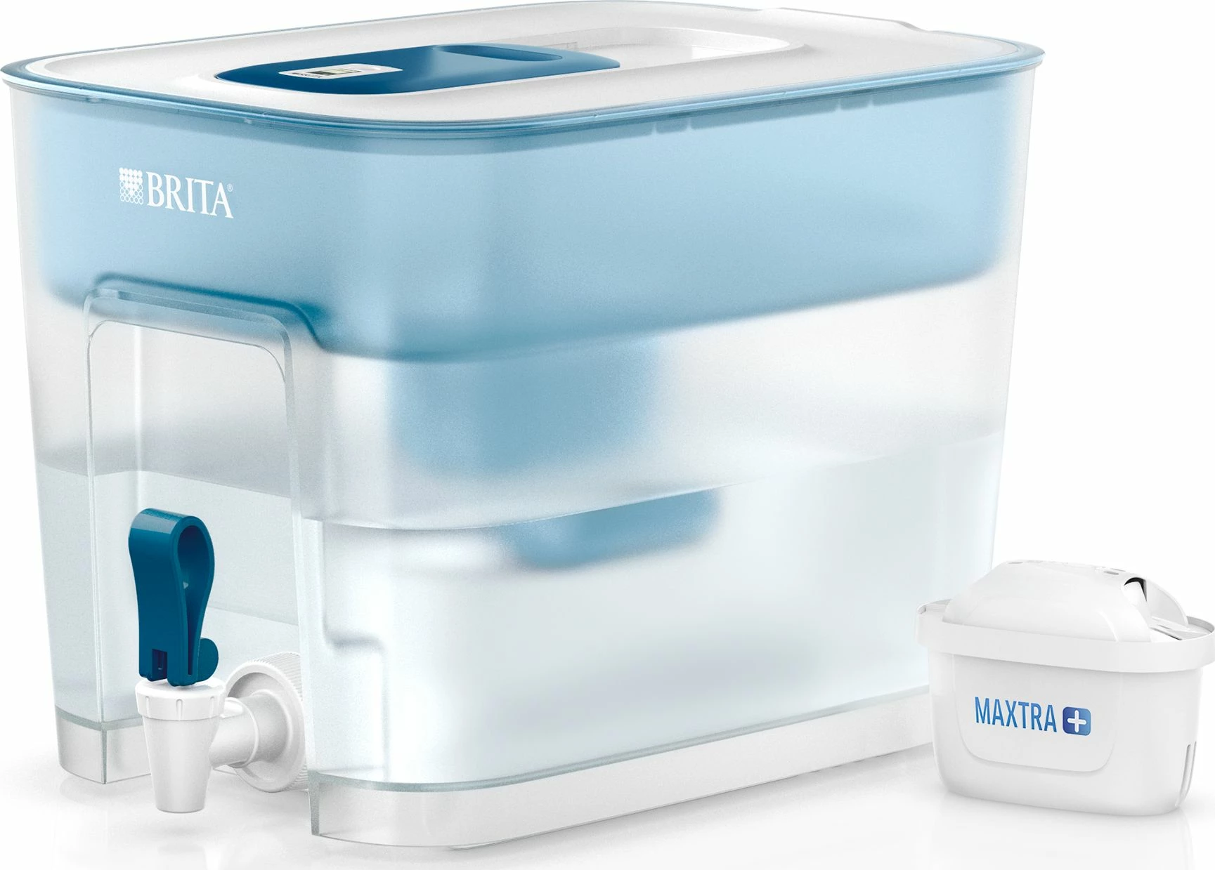 Dispenser filtri uji Brita Flow 8.2 L (5.2 L e filtrume), indikator elektronik, 1 filtër MAXTRA+, blu